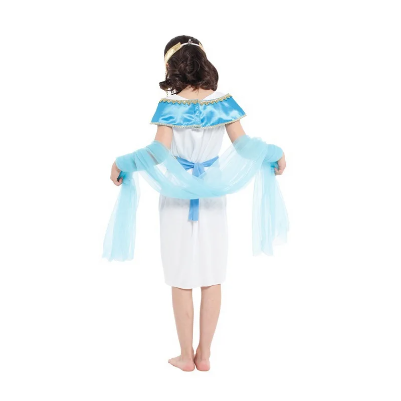 Ägyptische Cleopatra Cosplay Kostüm Kinder Mädchen Ägypten Prinzessin Kleid Halloween Weihnachten Maskerade Kinder Cosplay Kleidung