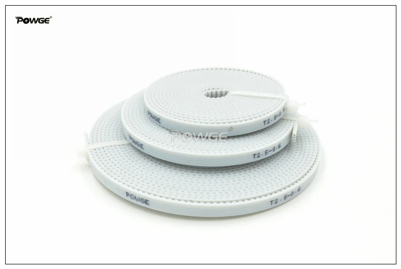 Imagem -04 - Powge Polia de Distribuição 100 Metros T2.5 pu com Terminais Abertos Largura = mm T2.5 Correia Fit T2.5 Polia de Distribuição para Impressora 3d Cnc Reprap