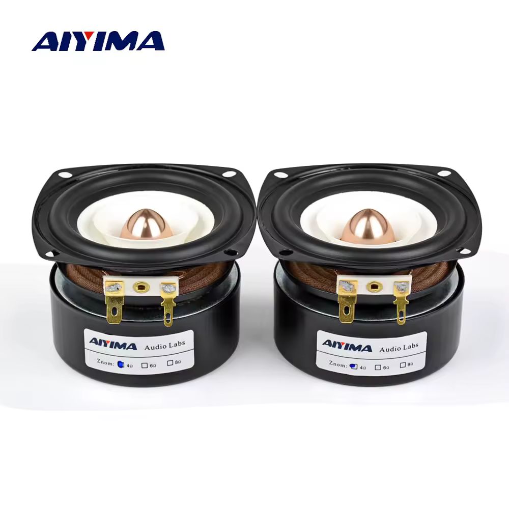 AIYIMA 2Pcs 3 Zoll Audio Tragbare Lautsprecher 4 8 Ohm 15W Full Range Hifi Bass Lautsprecher Altavoz Portatil lautsprecher DIY Heimkino