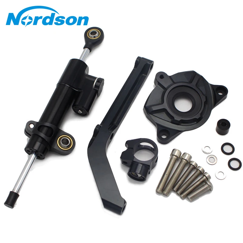 

Nordson CNC Adjustable Motorcycles Steering Stabilize Damper Bracket Mount Matching parts Kit For KAWASAKI Z1000 2014 2015 2016