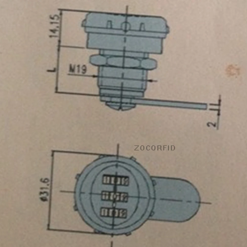 1000 set password Hardware Combination Cam Lock 3 Digit  Security Lock for Drawer Cabinet Custom Code Password Locks
