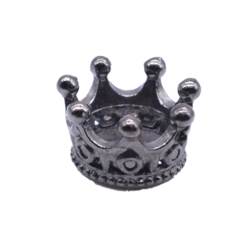 VOQ 10pcs/lot Imperial Crown Beads for Jewelry Making DIY Alloy Spacer Beads Fit Bracelet Jewelry Accessories Wholesale P137