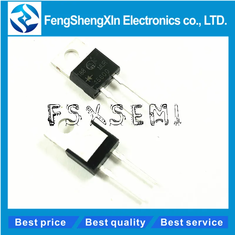 100pcs/lot MUR1560G TO-220 MUR1560 U1560 1560G Quick recovery diode