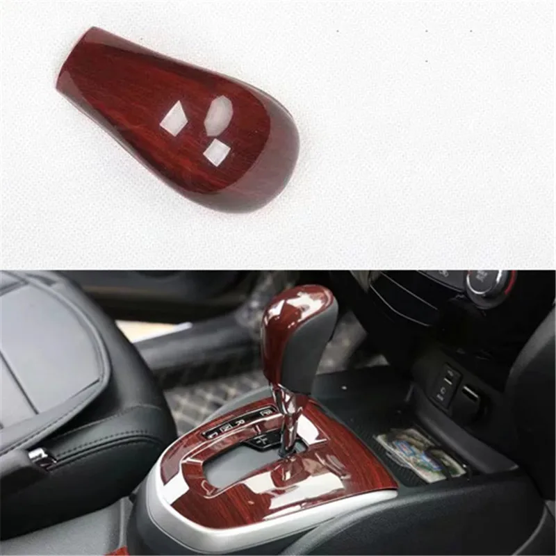 Car Gear Head Shift Knob Cover Handball Trim Stickers for Nissan X-trail T32 Rogue Qashqai J11 2014 - 2018 Accessories