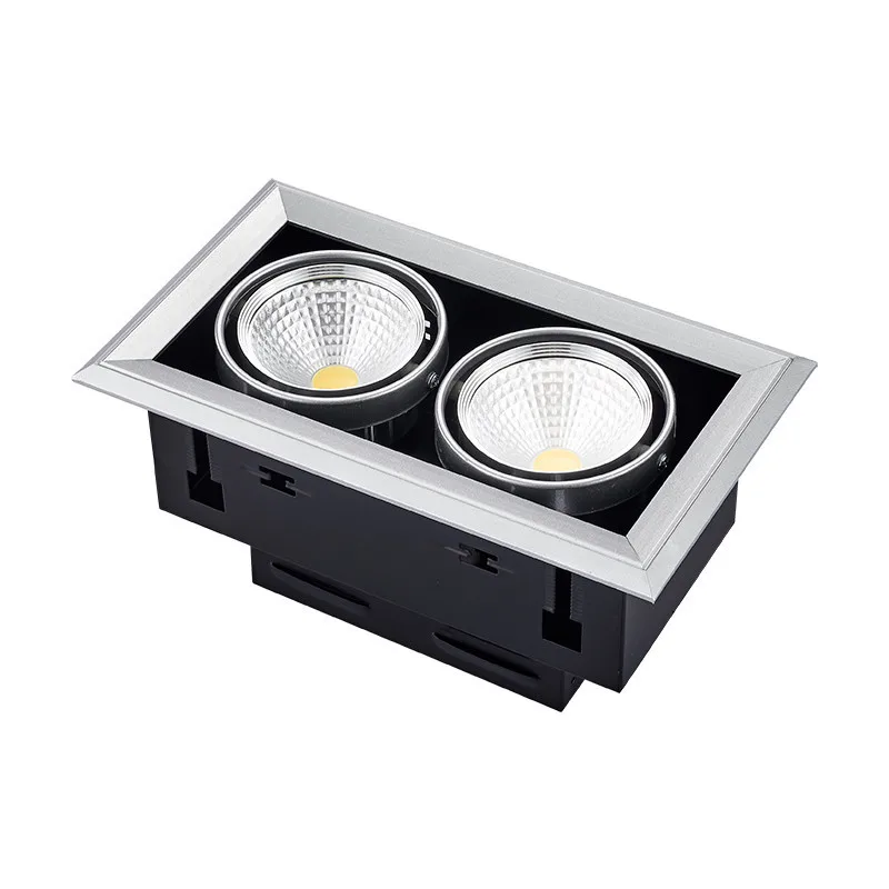 COB LED Downlights 12W/2*12W/3*12W Surface Mounted LED Ceiling Lamps Spot Light square Rotation LED Downlights AC85-265V