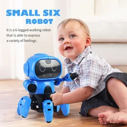 DIY Electric Toy Six-legged robot Infrared Obstacle Avoidance Gesture Sensing Following Robot for Children Gift Robot Toy blocks