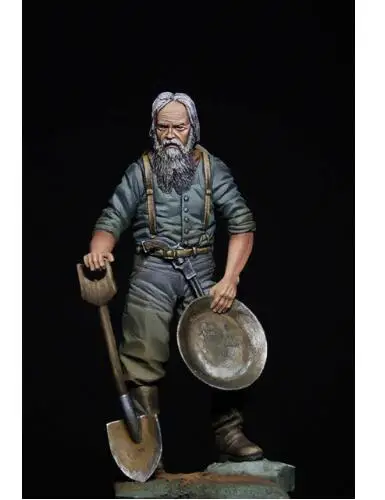 New Unassembled  1/24 75MM ancient warrior Prospector envier 75MM    Resin Figure Unpainted Model Kit