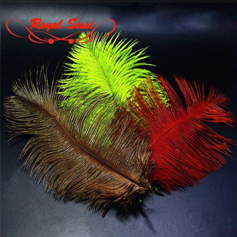 Royal Sissi 4 feathers pack medium size Ostrich feathers premium ostrich herl plume nymph body thorax collar fly tying materials