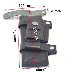 20 x 6,5 cm skórzana pochwa kolekcjonerska prosta sztuczna skóra survivalowa pochwa na nóż stały 7 