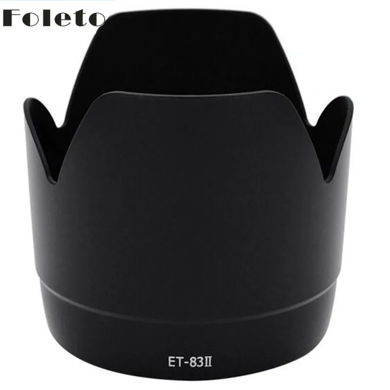 Foleto ET-83II-2カメラ,フードレンズ,ペタルフラワーレンズ,ヒーローマウント,リーフ用70-200mm,f/2.8l,usm,黒