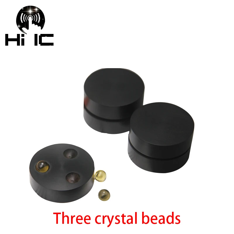 HIFI 오디오 스피커 앰프 섀시 에보니 크리스탈 비즈, 충격 방지 충격 흡수기, 발 패드, 진동 흡수 스탠드