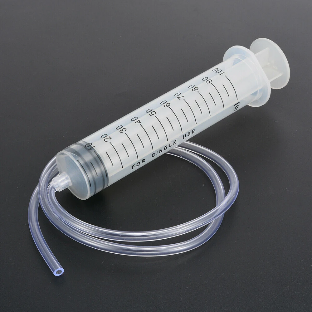 

Syringe 100ml Large Capacity Syringe Reusable Pump Measuring And Hose For Draw Ink Pet Feeding Car Liquid Oil Glue Applicator