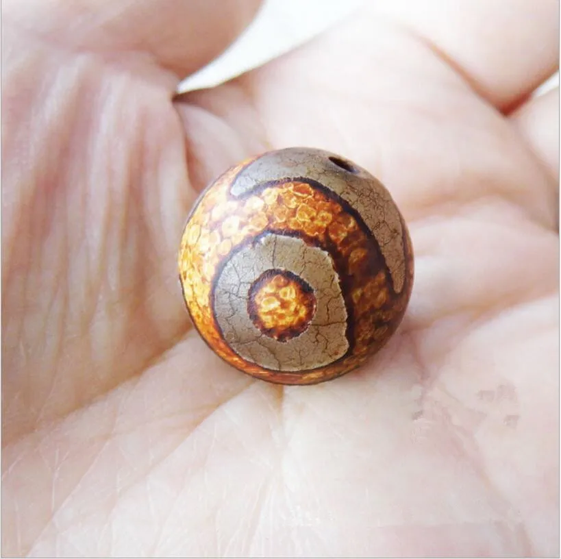 5pcs Tibetan Dzi Beads Natural Stone Buddhism Tortoise Shell Loose Spacer Bead ball 6/8/10/12/14mm Beads for DIY Jewelry Making