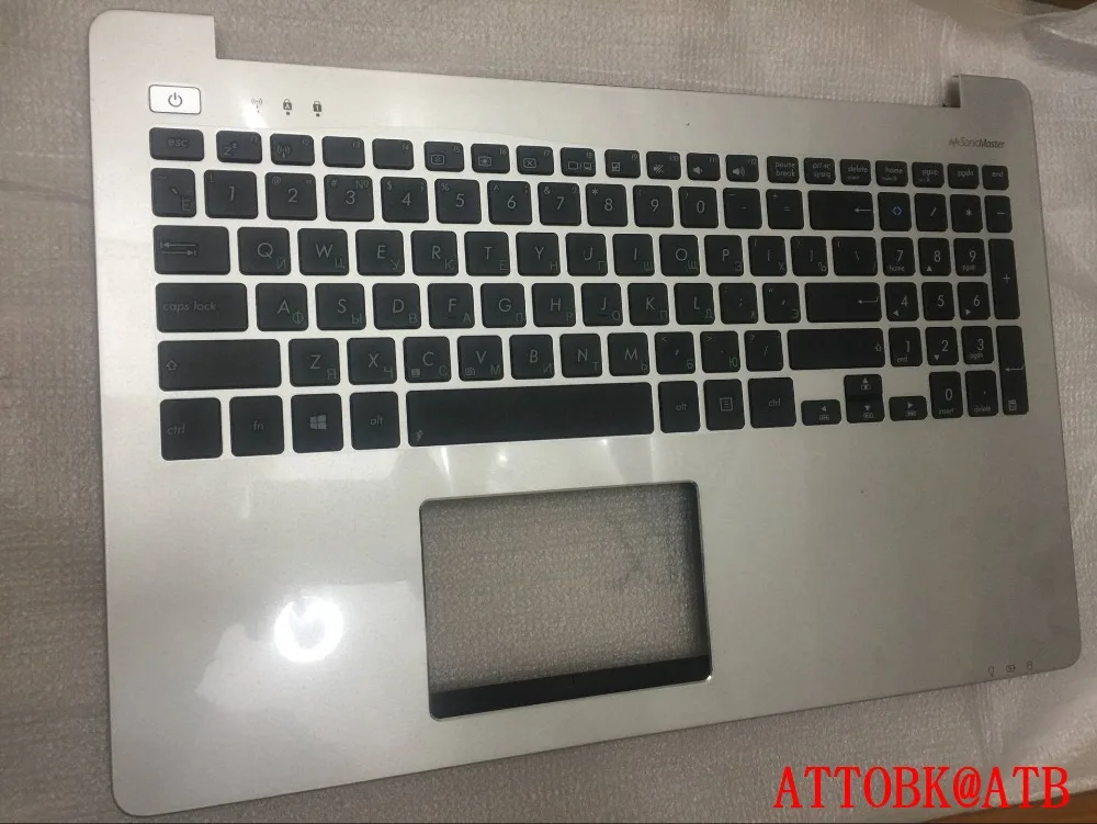 لوحة مفاتيح جديدة باللغة الروسية/الإنجليزية للكمبيوتر المحمول Asus VivoBook S551 S551LA S551LB V551 V551LN S551L S551LN K551 K551L مع غطاء C