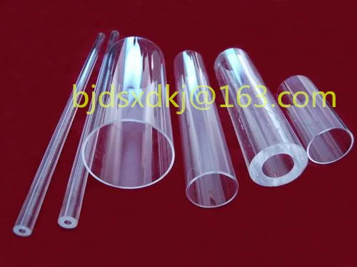 Quartz furance tube / OD*L=80*1000mm / high-temperature / high purity clear quartz tube