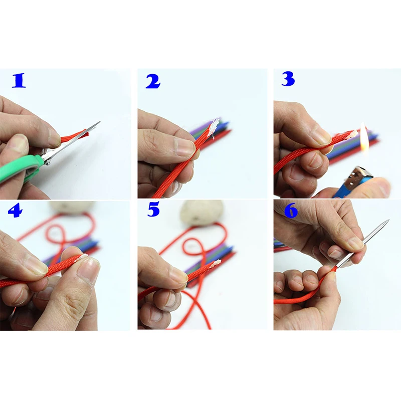 อุปกรณ์เสริมกลางแจ้ง Lacing เย็บสร้อยข้อมือ Paracord FIDS เครื่องมือแบบพกพา DIY Handmade สแตนเลส Camping ทอผ้าเข็ม