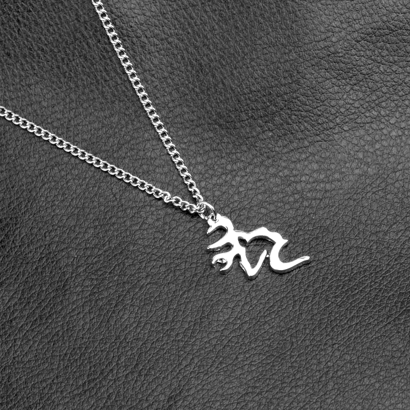 her buck his doe deer Necklace for Lover Browning Deer couple Necklace statement Jewelry buck and doe Necklaces Couple gift bf image 5