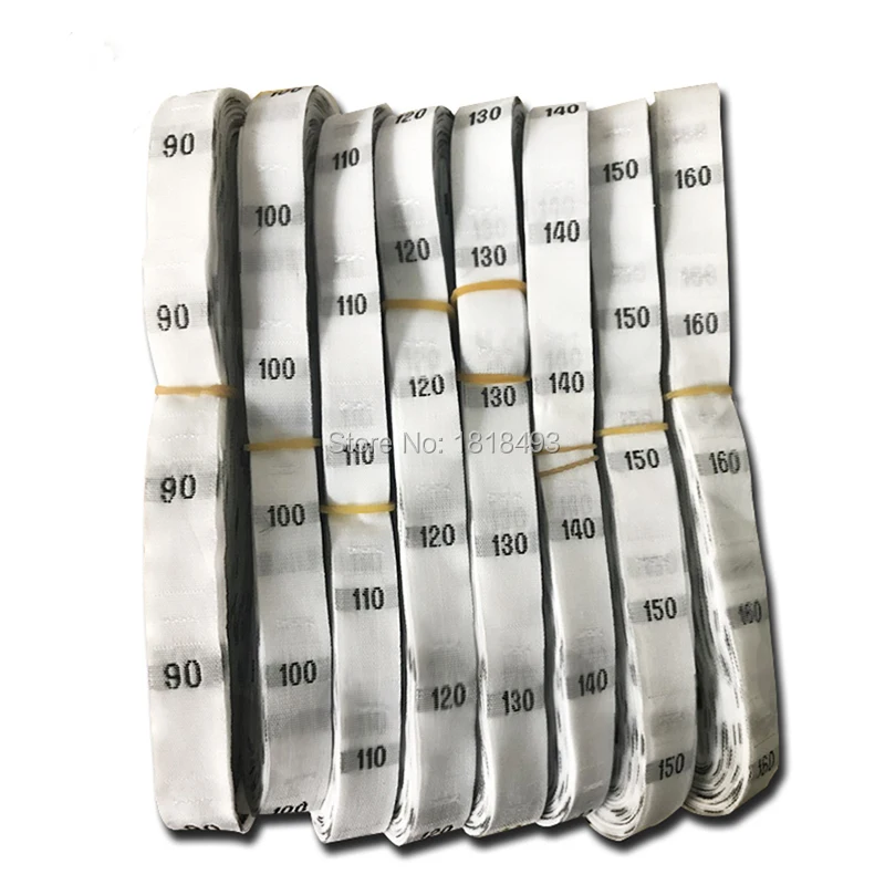 Free shipping GARMENT SIZE LABEL/clothing woven tags/number tags/kids clothing size tags/embroidered size labels 500 pcs a lot