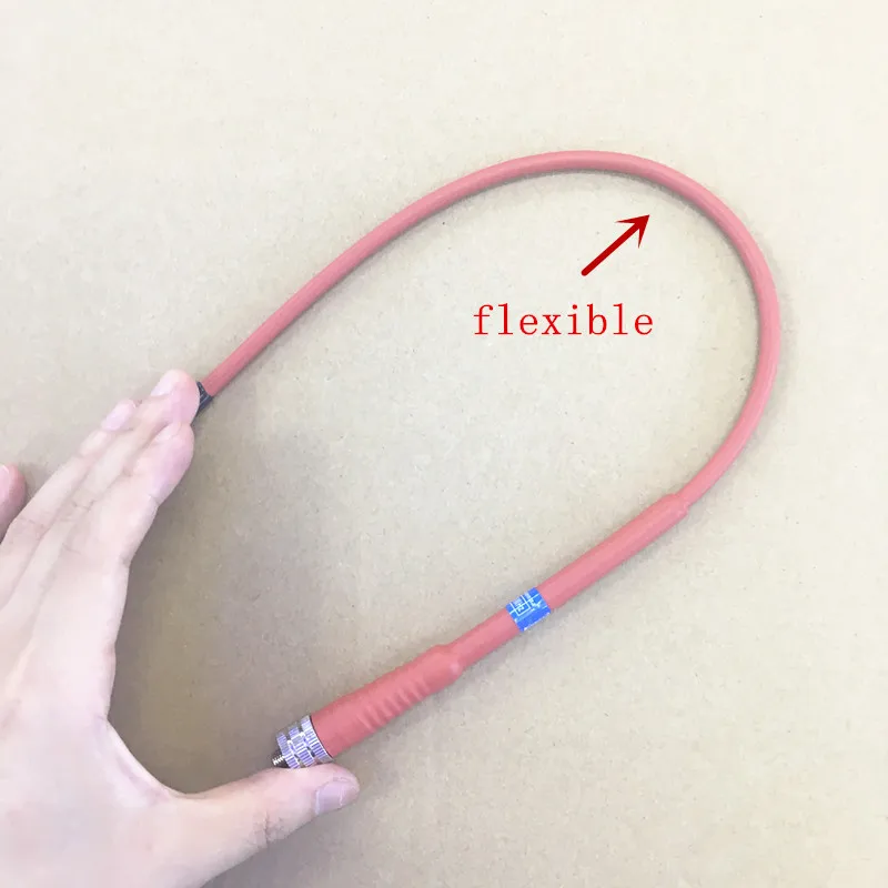 Flexible Whip UHF 400-470MHZ High Gain SMA Female antenna for Kenwood BaoFeng,TYT,Quansheng,PuXing, etc. walke tailke Red Color