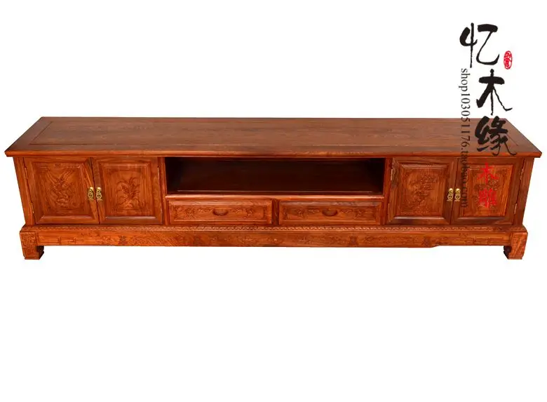 Rosewood TV, four door, two smoke, four drawer, African rosewood living room, TV cabinet, Chinese TV, TV, cabinet