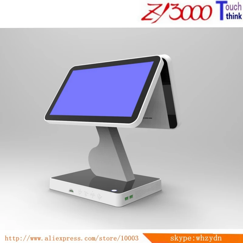 new stock 15.6 inch double screen pos system