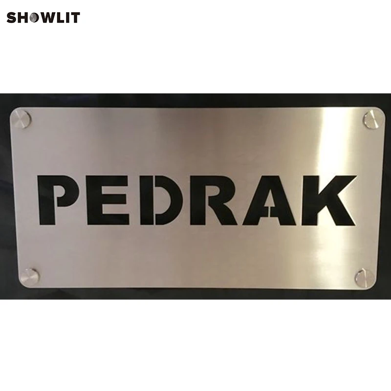 

Custom Stainless Steel House Number Address Plaque