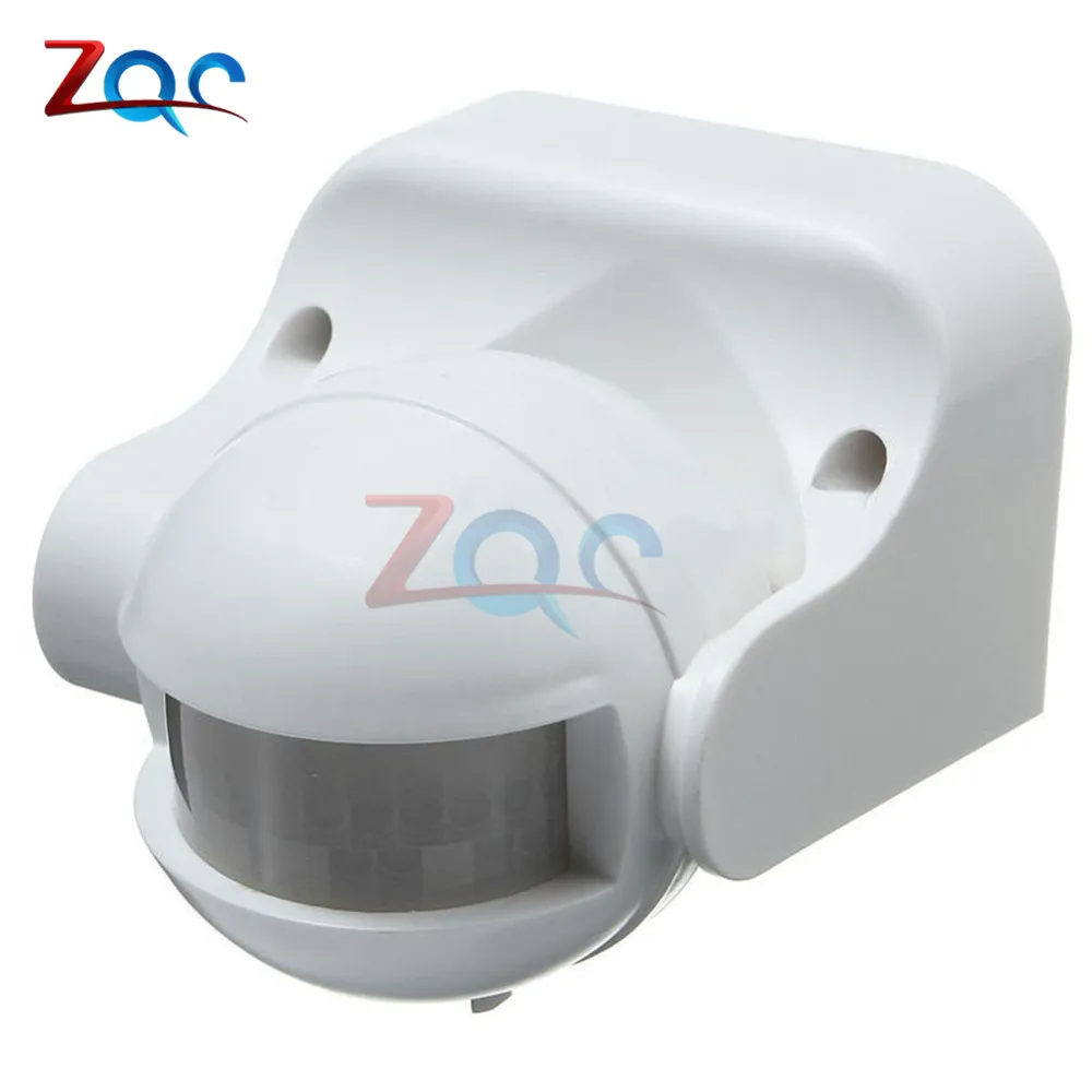 AC 220V-240V 180 Degree Outdoor IP44 Security PIR Infrared Motion Sensor Detector Movement Switch Max 12m 50Hz 3-2000LUX