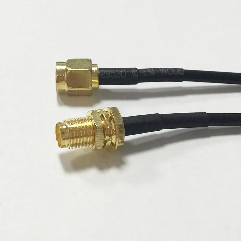 Cabo Router WiFi com SMA Masculino Plug Switch, Adaptador Pigtail, Jack Nut, RG174, 20cm, 8 ", 1Pc, Atacado