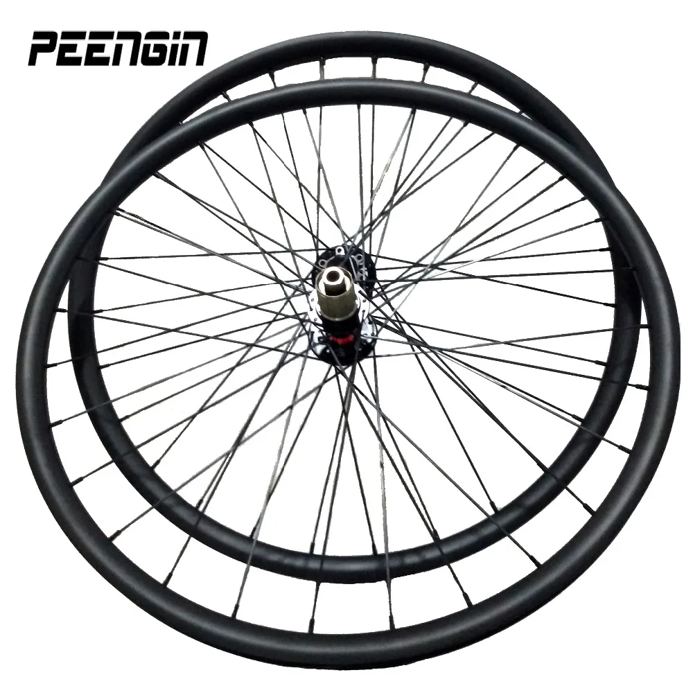 Ultra Light Carbon Wheels For Mtb Mountain Parts 27.5er Strong Rim Disc Brake Bike Wheelsets Novatec Hub Thru Axle Rear 145X10mm