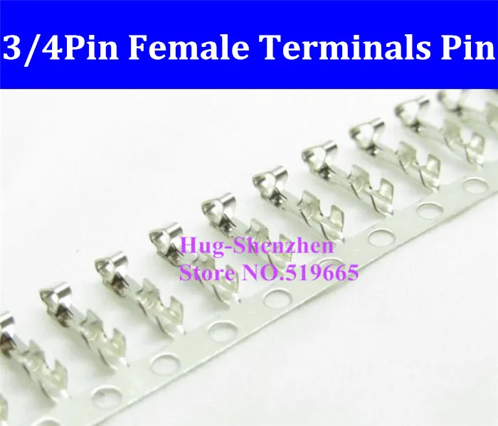 

China Wholesale Fan 3/4Pin 3 pin 4 pin female Pins / Crimp Terminal for male Connector Housing