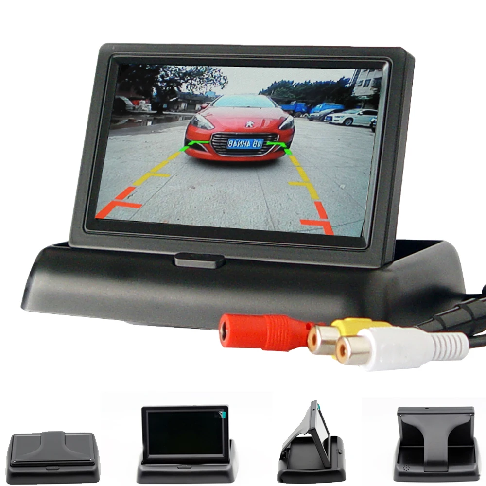 QXNY-Caméra de recul pour voiture, écran LCD TFT 4.3 