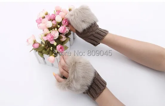 Gift,Fashion high quality autumn winter outdoor warm women touch  knited gloves half / full finger mitten5pair=10pcs GW47