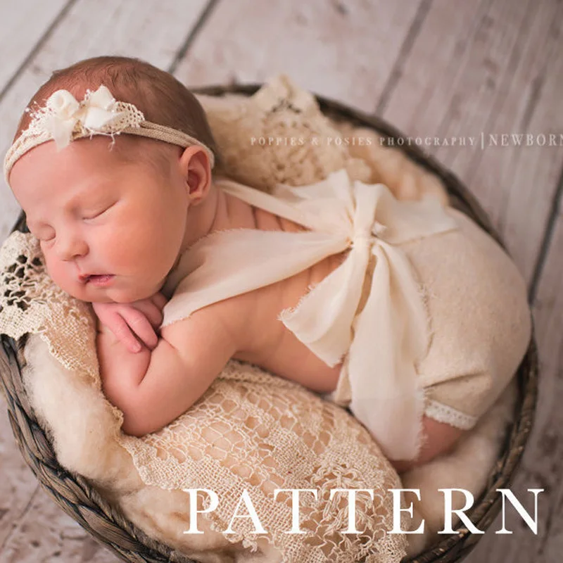 Newborn Photography Props Newest Baby Product Studio Photography Accessories Lace Romper Back Tie Girls Outfit Baby Gift