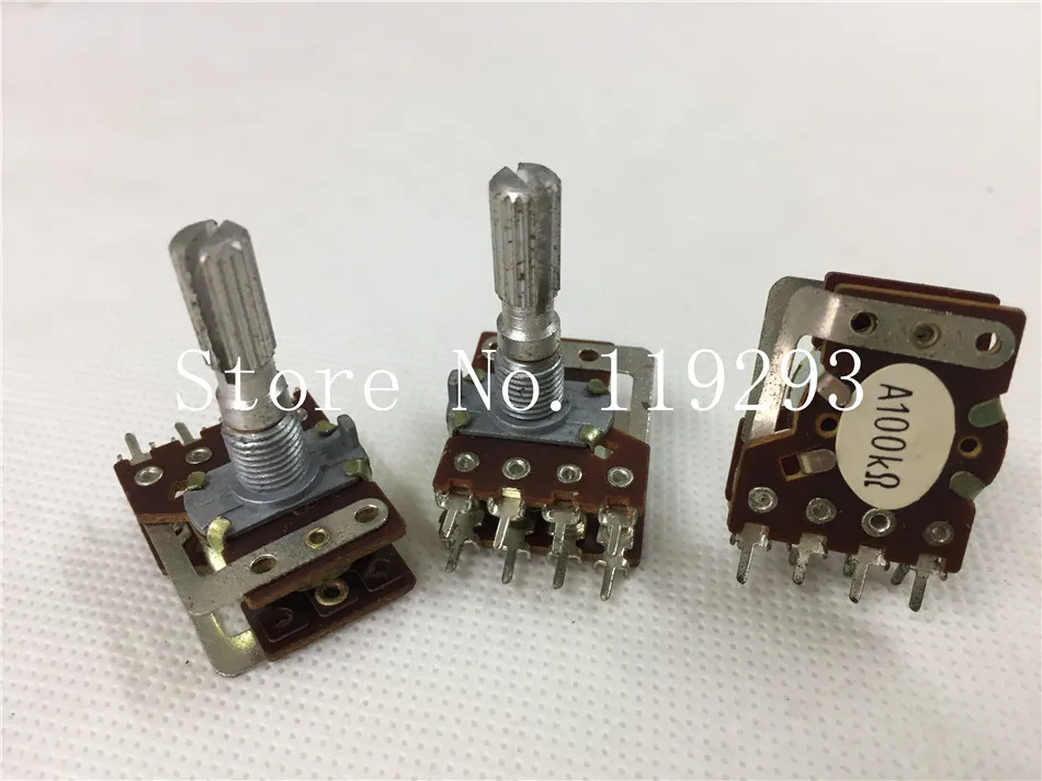 

[SA]148 type double potentiometer A100K with a tap handle and 8 feet long 25MM--10pcs/lot