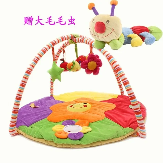 Free shiping new Baby mat educational toys soft bedtoy  velvet play games blanket crawling blanket big caterpillar fitness rack