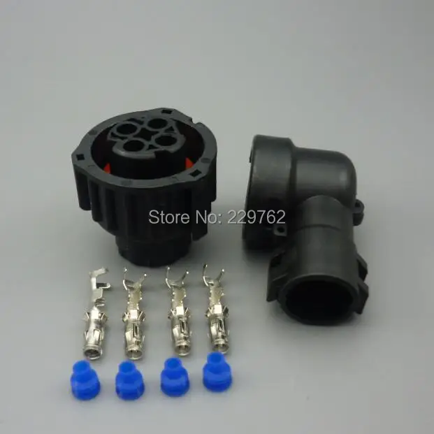 Shhworldsea 4Pin 1-967325-3 Auto Sensor plug with sheath for Car connector Socket oil exploration,railway etc,Waterproof IP67/69