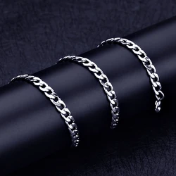 Wholesale cheap 4MM stainless steel NK Figaro chain necklace Length 50-70CM Fashion men's party jewelry Father Brothers gift