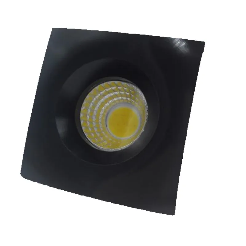 Imagem -02 - Mini Lâmpada de Led Quadrada Cob 3w 5w Luz Regulável para Embutir na Sala Luminária Embutida em Miniatura Ac110v Ac220v