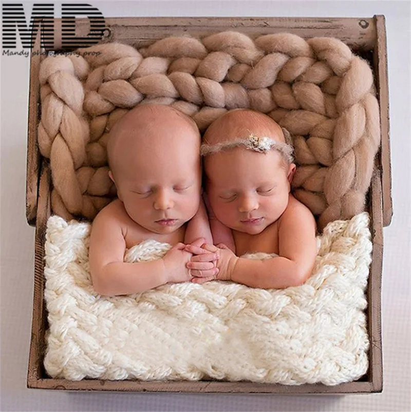 Baby soft blanket for newborn photography props,basket filler cushion cover,baby photo props