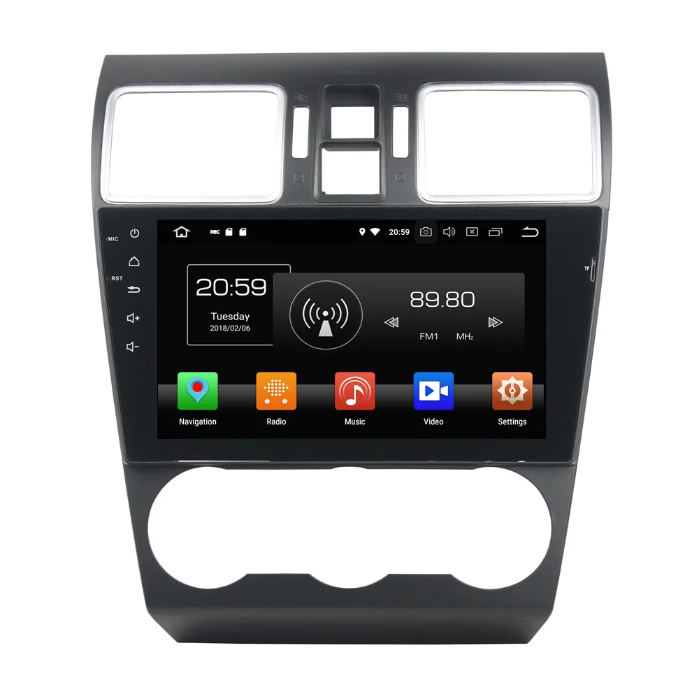 2025 carplay أندرويد 13 نظام تحديد المواقع والملاحة مشغل ديفيدي للسيارة لسوبارو WRX 2016-2017 مسجل راديو الوسائط المتعددة 2 DIN 4GB + 32GB DSP