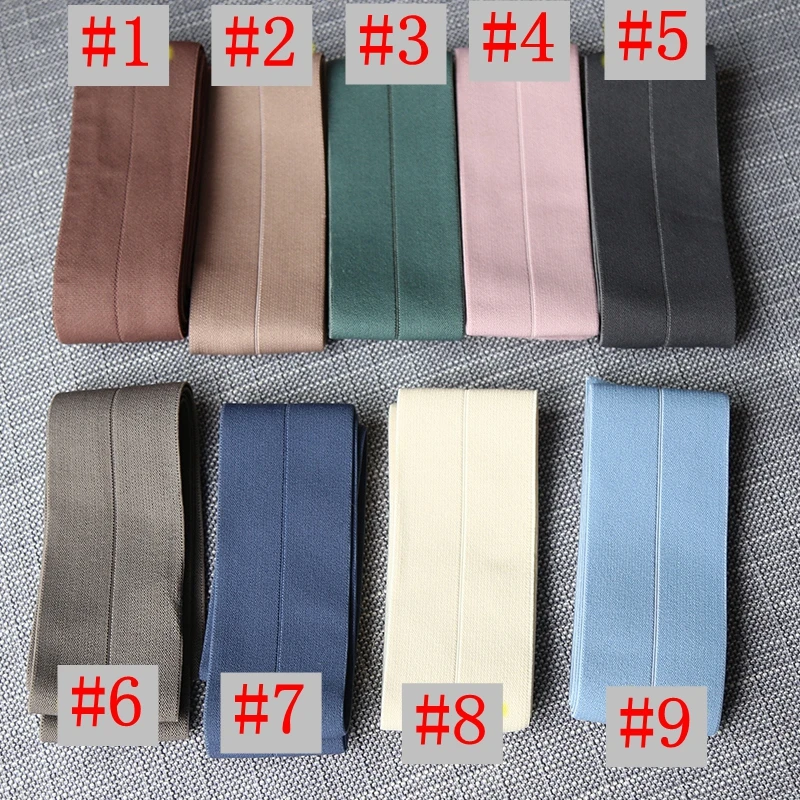 Width 6 cm stretch elastic band pants belt with rubber Pants clothes Edge band flat skirt belt elastic pants