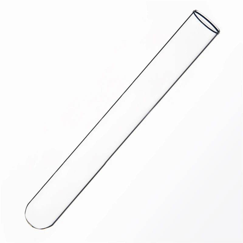 tubo de ensaio de boca plana pecas 22300 mm diametro externo 22 mm comprimento total 300 mm tubo de ensaio de fundo redondo de vidro borosilicato alto 01