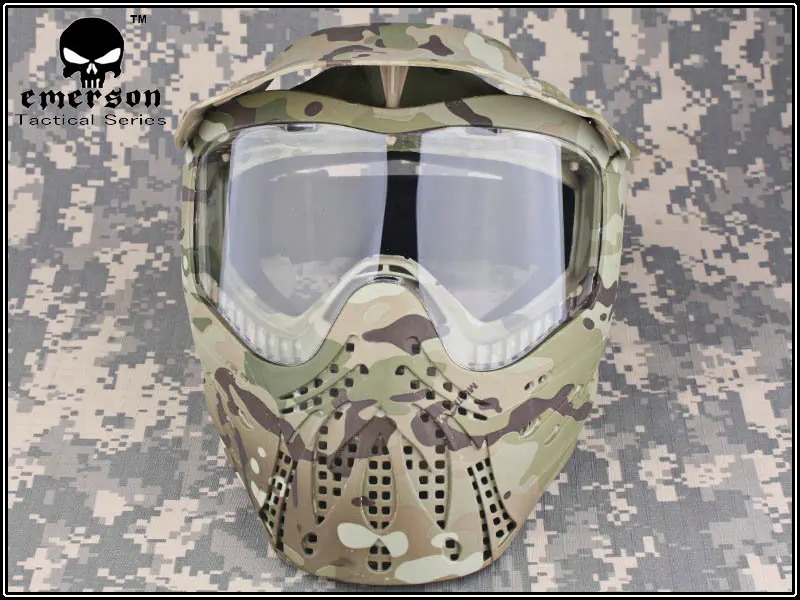 emersongear-Tactical Anti-Strike Mask for Airsoft Combat, Full Face Mask, Multicam EM6603A