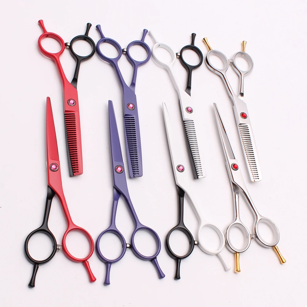 

1012C 5.5In. 16cm Customized Brand Barber Shop JP 440C Cutting Scissors Thinning Shears Professional Hair Scissors Styling Tool