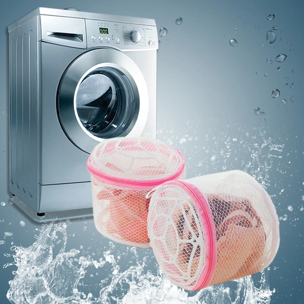 Wäschesack Unterwäsche Waschbeutel Damen Dessous BH Schutz Netz Mesh Kleidung Socke Organizer Reißverschluss Korb Strumpfwaren Saver