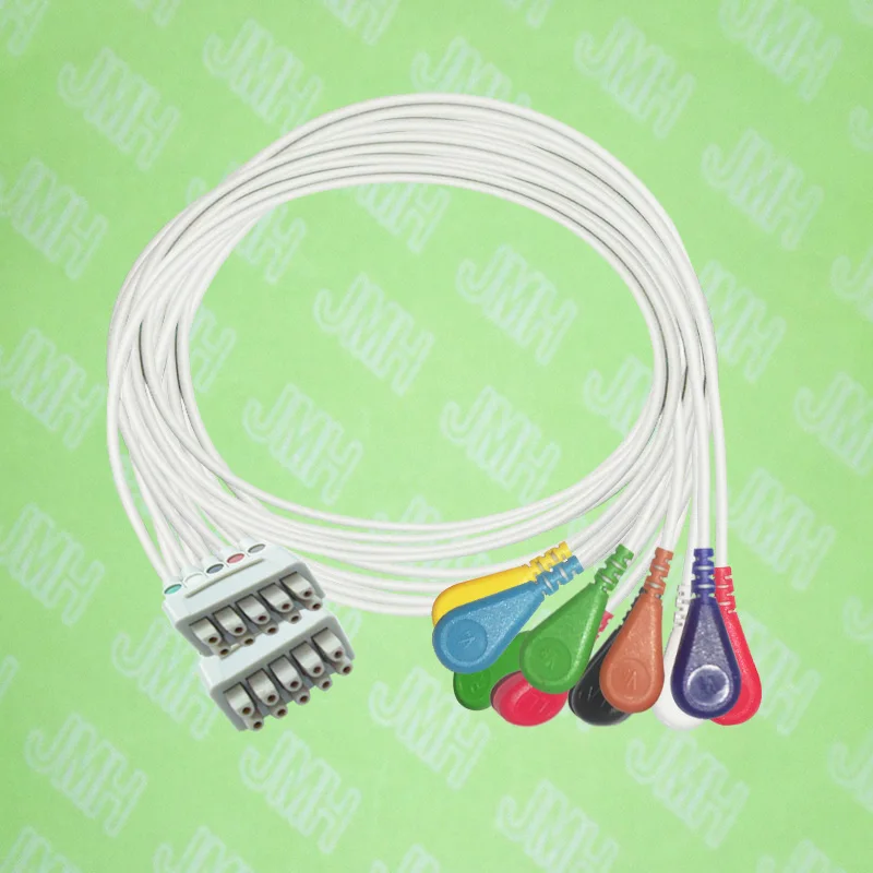 

Compatible with GE/Hellige MicroSmart, MAC500/1200 EKG/ECG 10 lead the leadwires set,IEC or AHA.