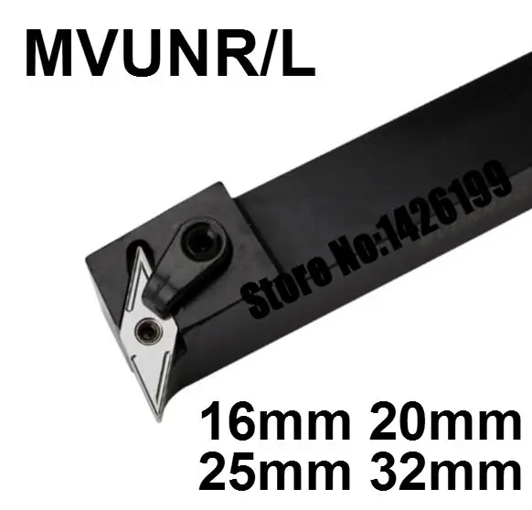 1PCS MVUNR1616H16 MVUNR2020K16 MVUNR2525M16 MVUNR3232P16 MVUNL1616H16 MVUNL CNC Lathe Cutting Tools External Turning Tool Holder