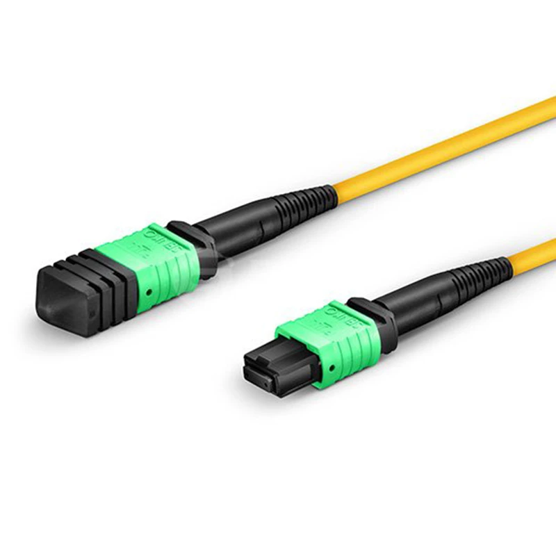 MPO الألياف البصرية patchcord 8 النوى المفردة نوع B SM أنثى ذكر كابل مستدير 1M 3M 5M 10m 15m 20m MPO/APC ftth الطائر 8C 3 مللي متر