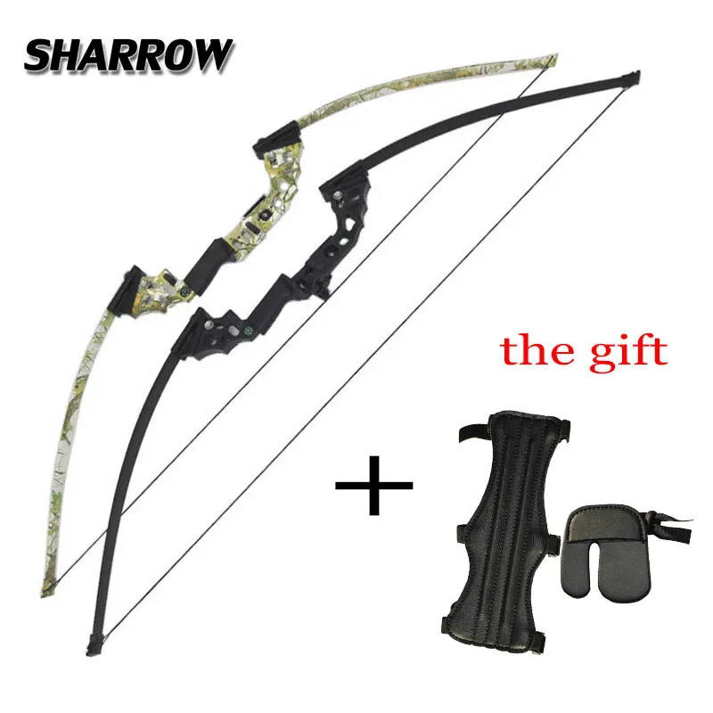 

51 inch Archery Hunting Bow Right Hand 40lbs Fishing Bow CNC Alloy Riser Arcehry Hunting Straight Long Bow Outdoor Shooting fish