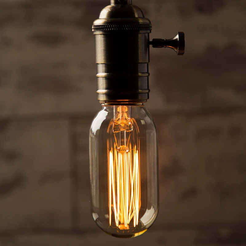 Imagem -03 - Karwen Vintage Retro Edison Lâmpada St64 Lâmpada Incandescente 220v E27 40w Decorativa Edison Filamento Lâmpada Peças